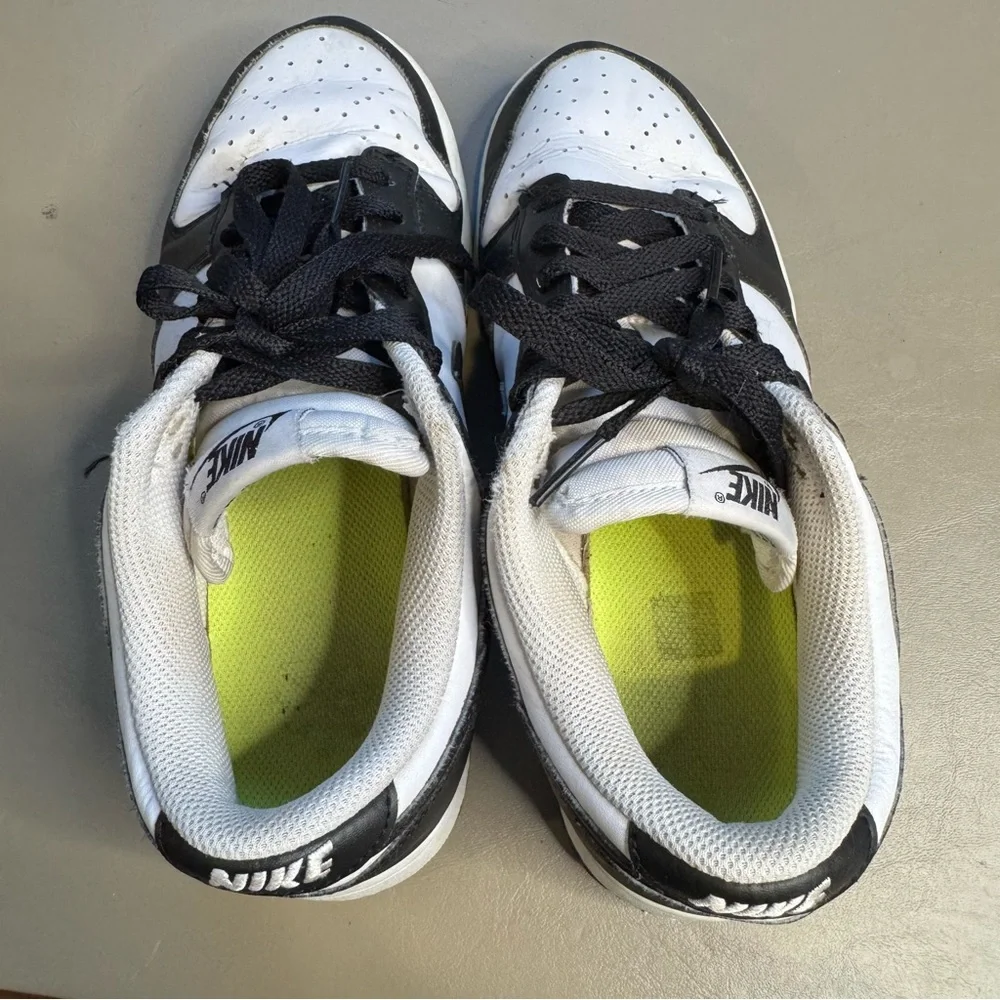 Nike Dunk Low Retro Panda Black White Leather Shoes Women’s 7.5 DD1503-101 S2 - Picture 5 of 6